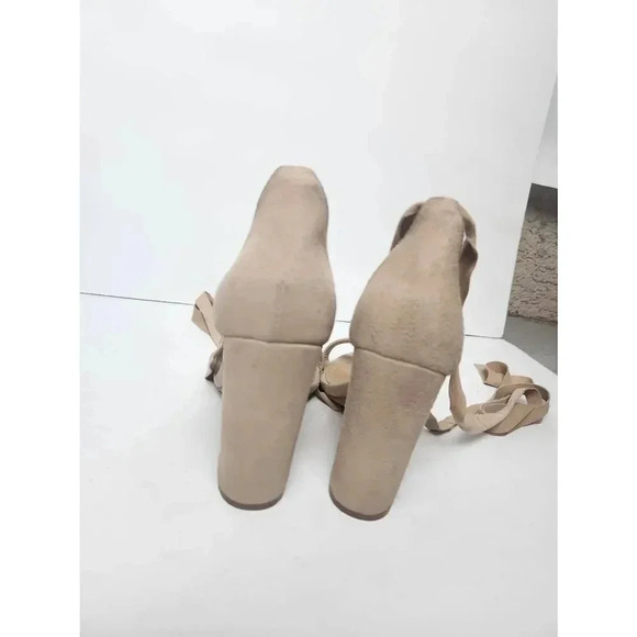 Schutz Suede Strappy Block Heels Tan size 9.5. - Picture 5 of 9